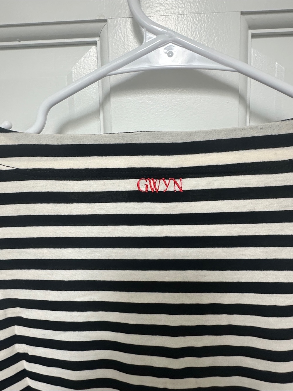 G. Label by goop Black Ivory Striped Long Sleeve Top Size M - Picture 4 of 4